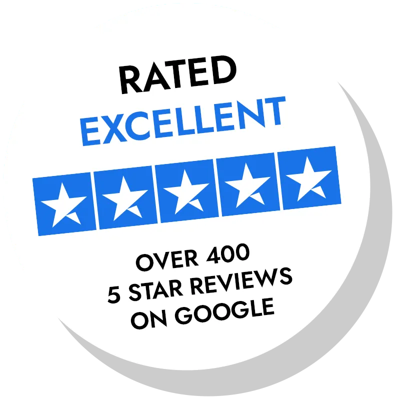 400+ 5 Star Reviews on Google