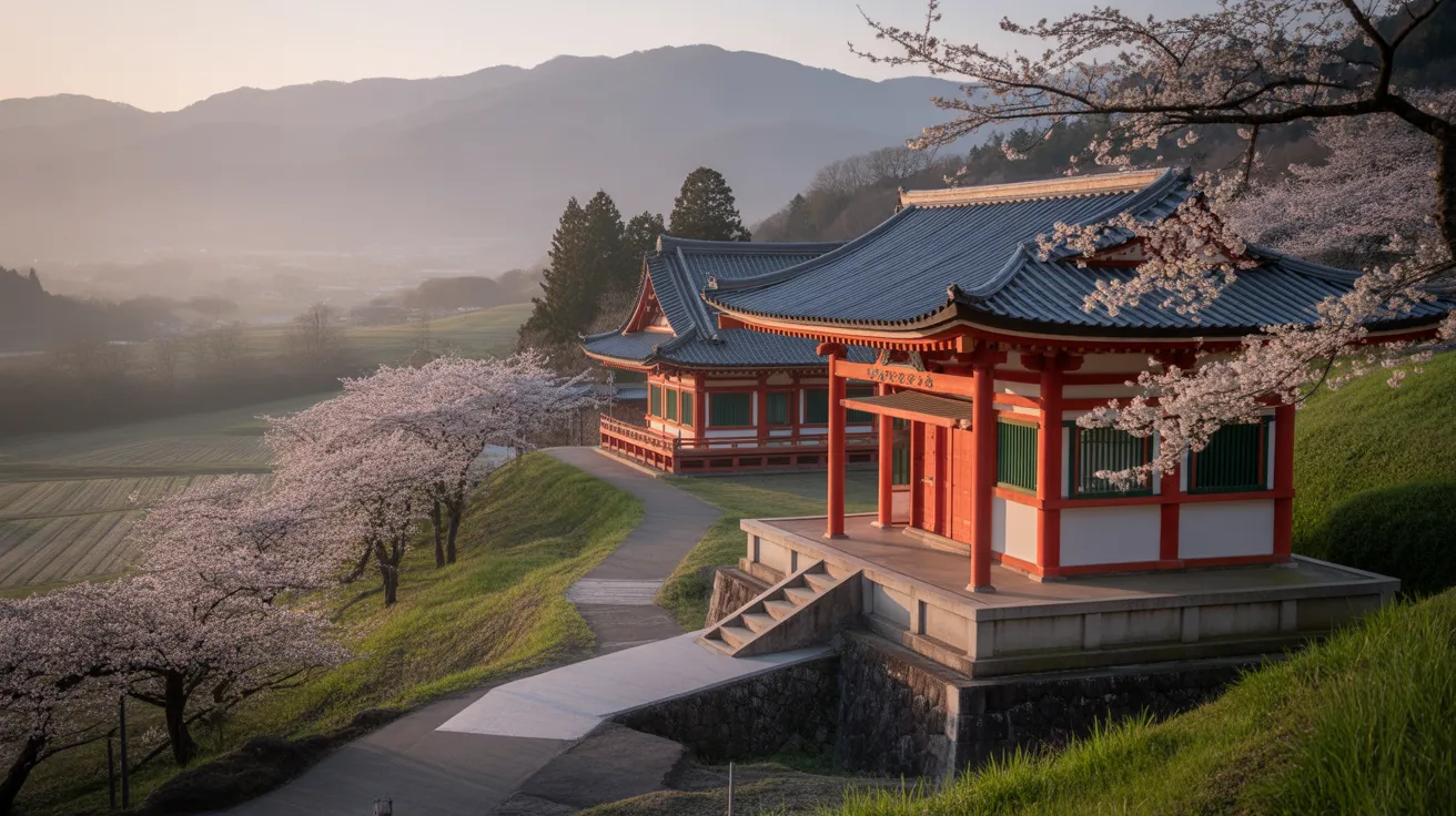 Japanese encephalitis vaccine West London rural Japan temple cherry blossoms travel health