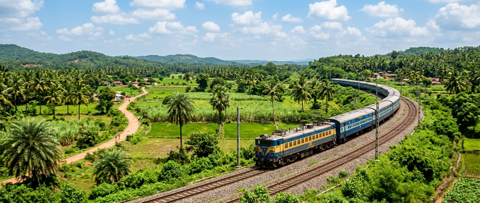 India vaccinations timing India vaccinations and how long before travel: a train journeying through the Indian countryside