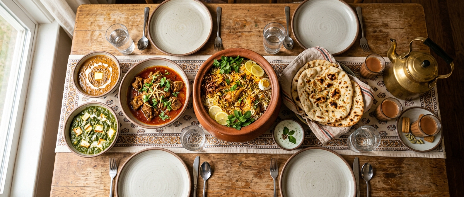 Visiting family in Pakistan Visiting family in Pakistan: a home-cooked meal spread, a common route for food and water infections
